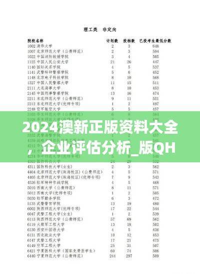 2024澳新正版资料大全,企业评估分析_版QHB648.45