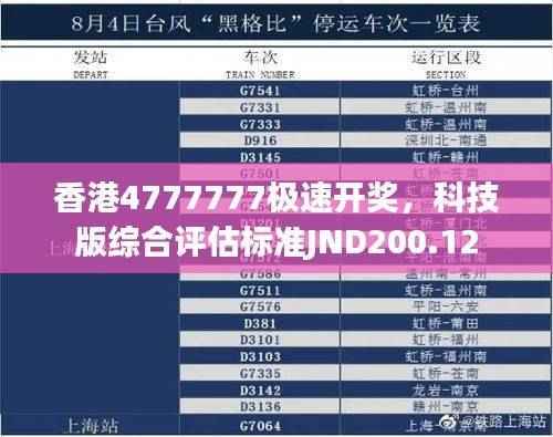 香港4777777极速开奖,科技版综合评估标准JND200.12