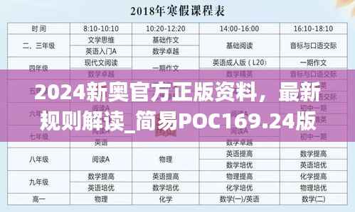2024新奥官方正版资料,最新规则解读_简易POC169.24版