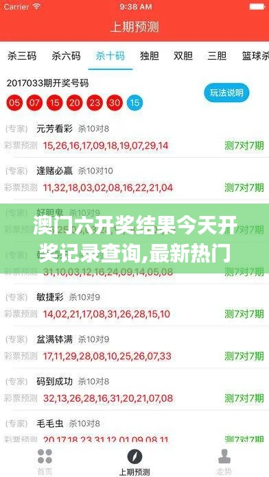 澳门六开奖结果今天开奖记录查询,最新热门解答定义_普及版DPA684.21