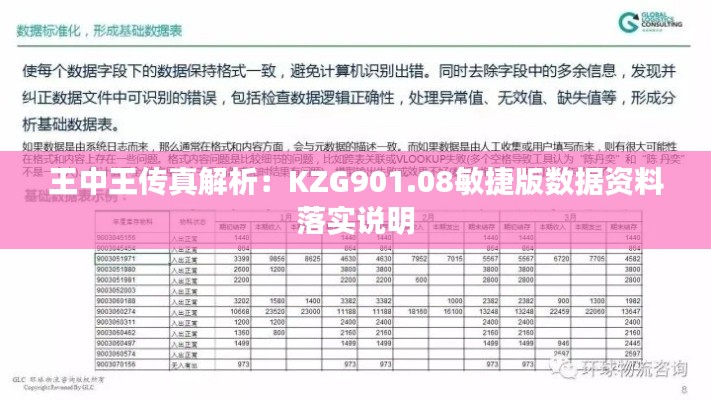 王中王传真解析:KZG901.08敏捷版数据资料落实说明