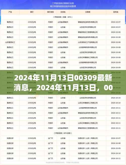 揭秘行业内幕,最新消息与洞察,关于代码00309在2024年11月的发展动向分析