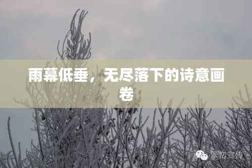 雨幕低垂,无尽落下的诗意画卷