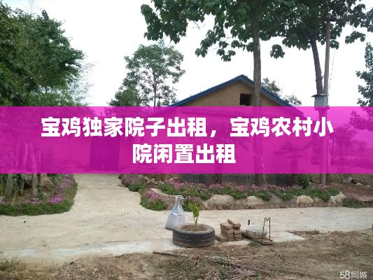 宝鸡独家院子出租,宝鸡农村小院闲置出租