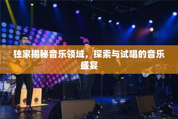 独家揭秘音乐领域,探索与试唱的音乐盛宴