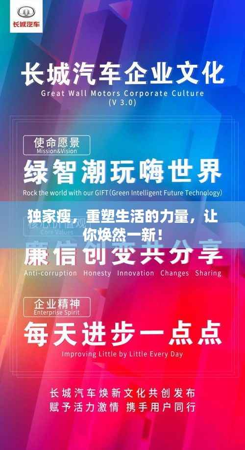 独家瘦,重塑生活的力量,让你焕然一新!