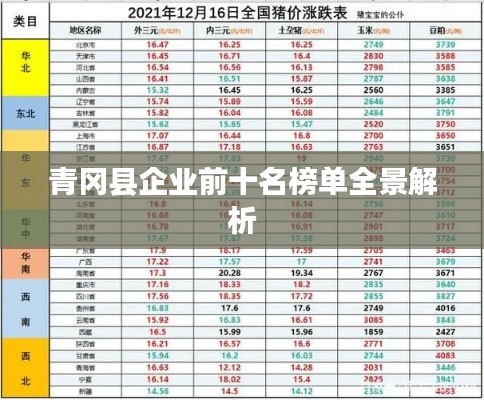 青冈县企业前十名榜单全景解析
